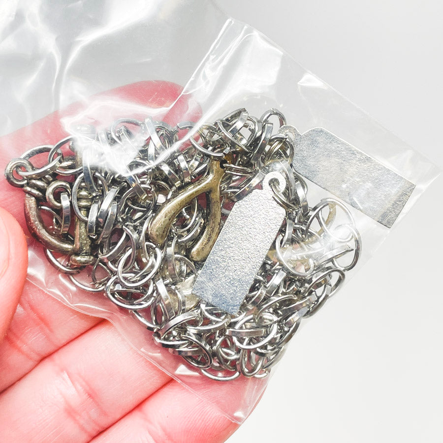 Silver Chain with Charms