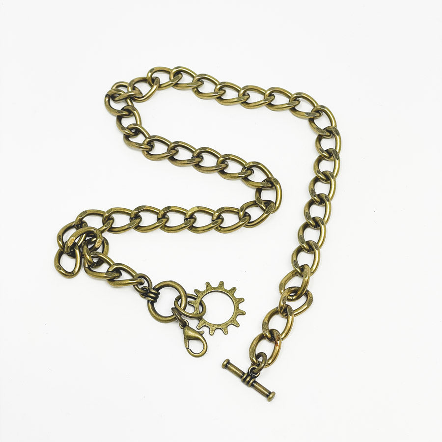 Antique Bronze Oversize Chain with Clasp