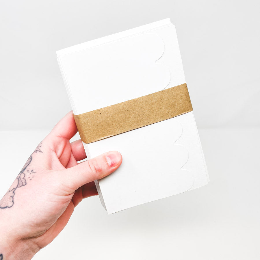 Scalloped Cards 4-1/4" x 6-1/4" - 22 Cards and Envelopes