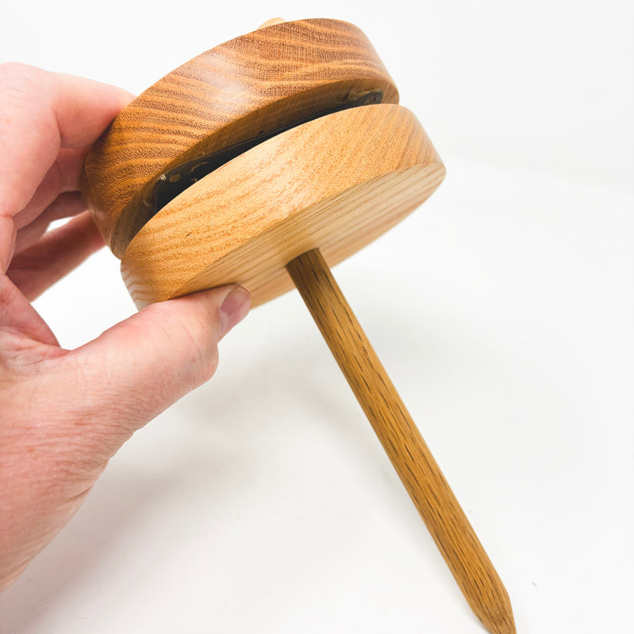 Solid Wood Yarn Holder Lazy Susan