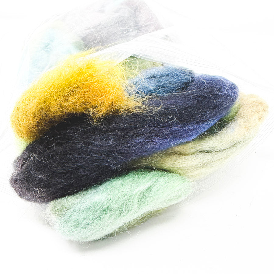 Inglenook Fibers – Hand Dyed Blue Faced Leicester – Downpour