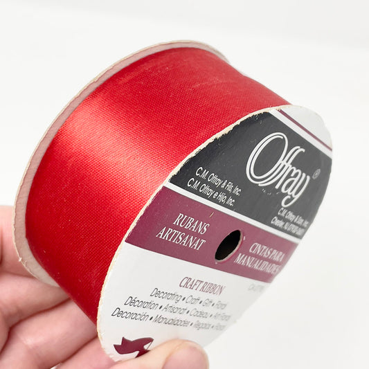 Offray Red Craft Ribbon - 7/8"