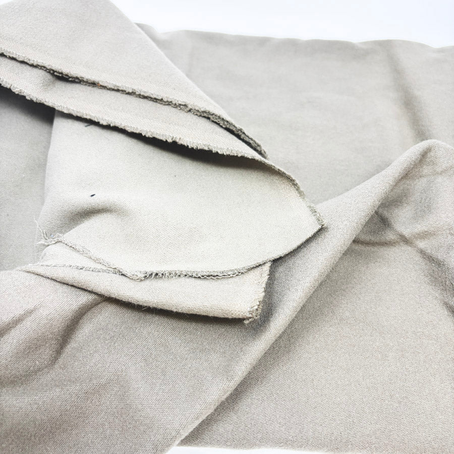 Appx 3 Yds Olive Wool Blend Fabric