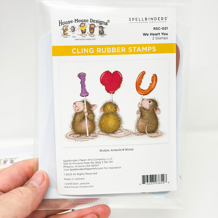 Spellbinders House Mouse Designs Cling Stamp Sets - Love