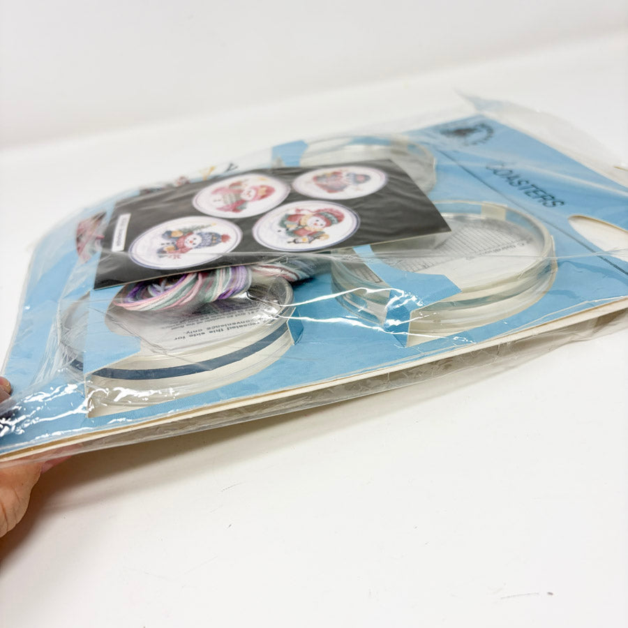 Snowpeople – Fond Memories Cross Stitch Coasters Kit