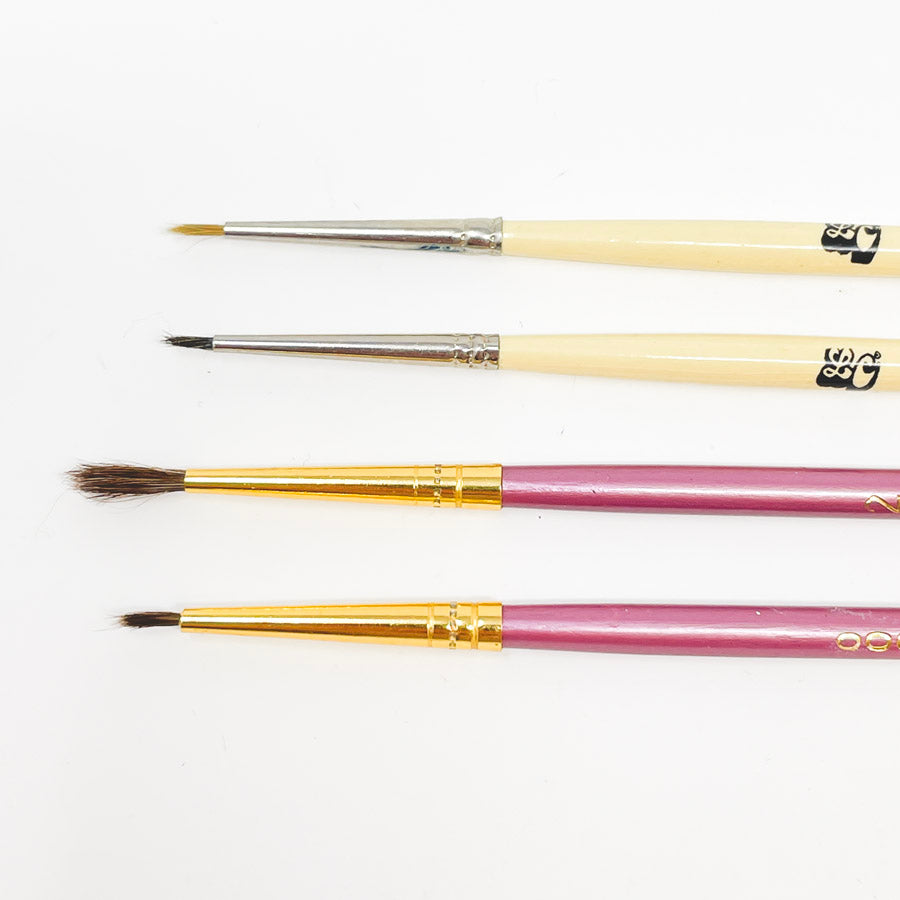 Bundle of Four Mixed L&C Paintbrushes
