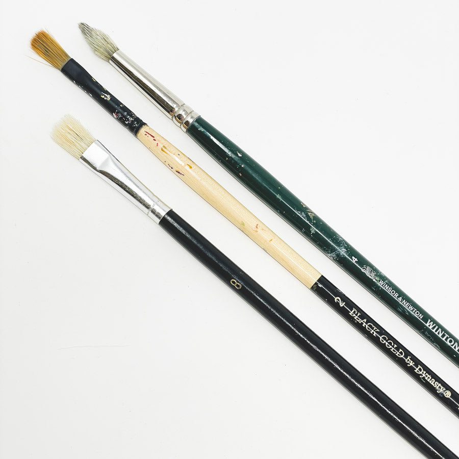 Bundle of Three Asst. Artist Paintbrushes