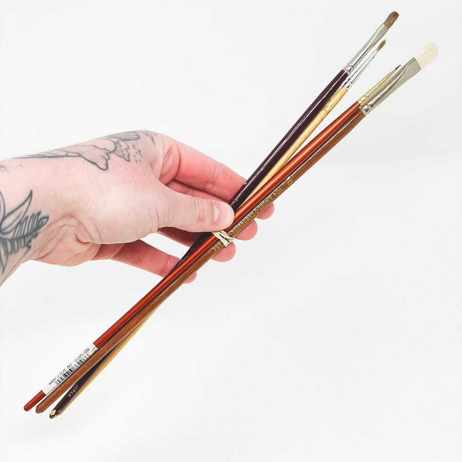 Bundle of Four Asst. Artist Paintbrushes