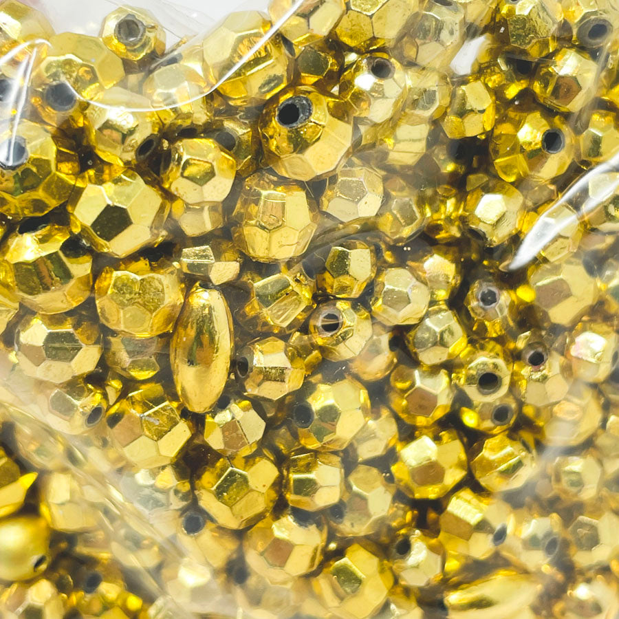 Bag of Gold Plastic Beads