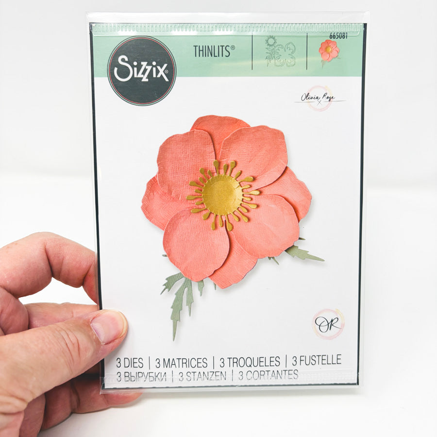 Sizzix Thinlits Die – Icelandic Poppy Card - 665081