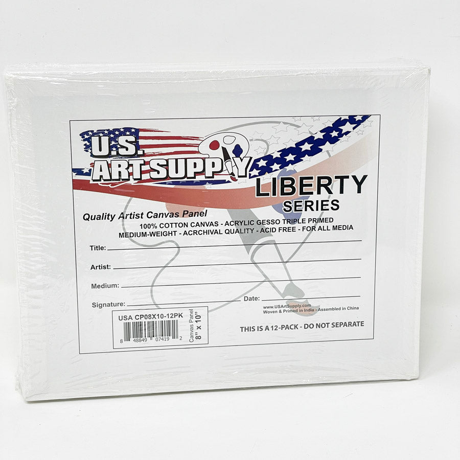 American Art Supply Liberty 8" x 10" Canvas Panel (12)