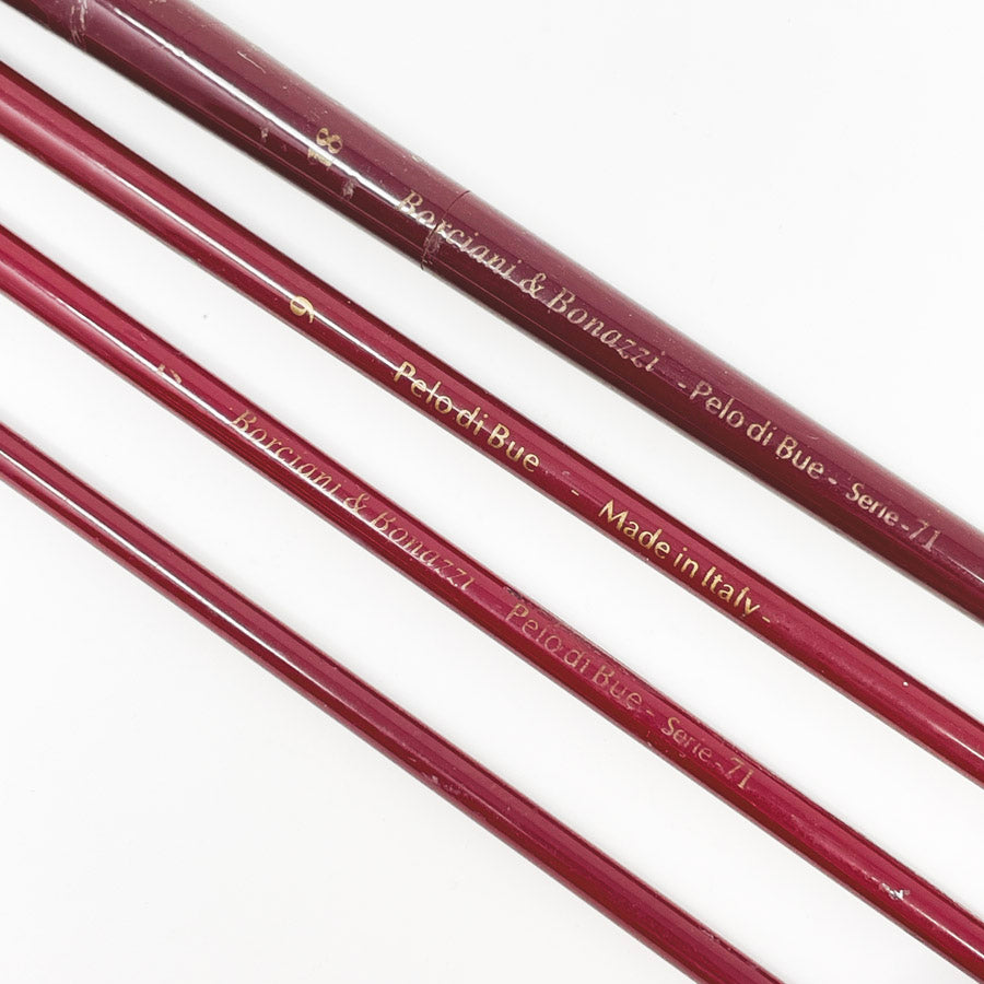 Four Borciani & Bonazzi Pelo di Bue Paintbrushes