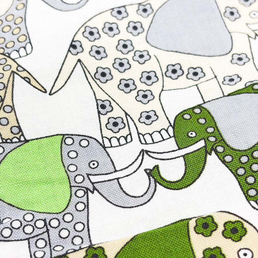 Appx 1 yd Each - Elephant Fabrics (1)
