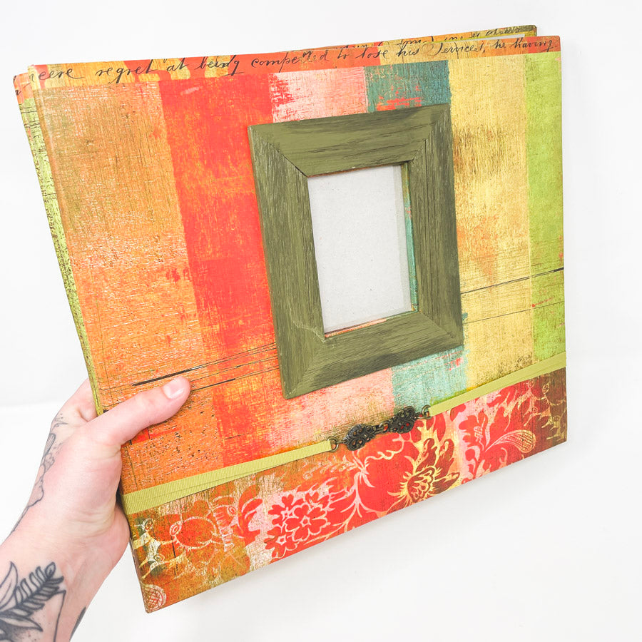 Boho 12 x 12 Album with Wood Frame Cover
