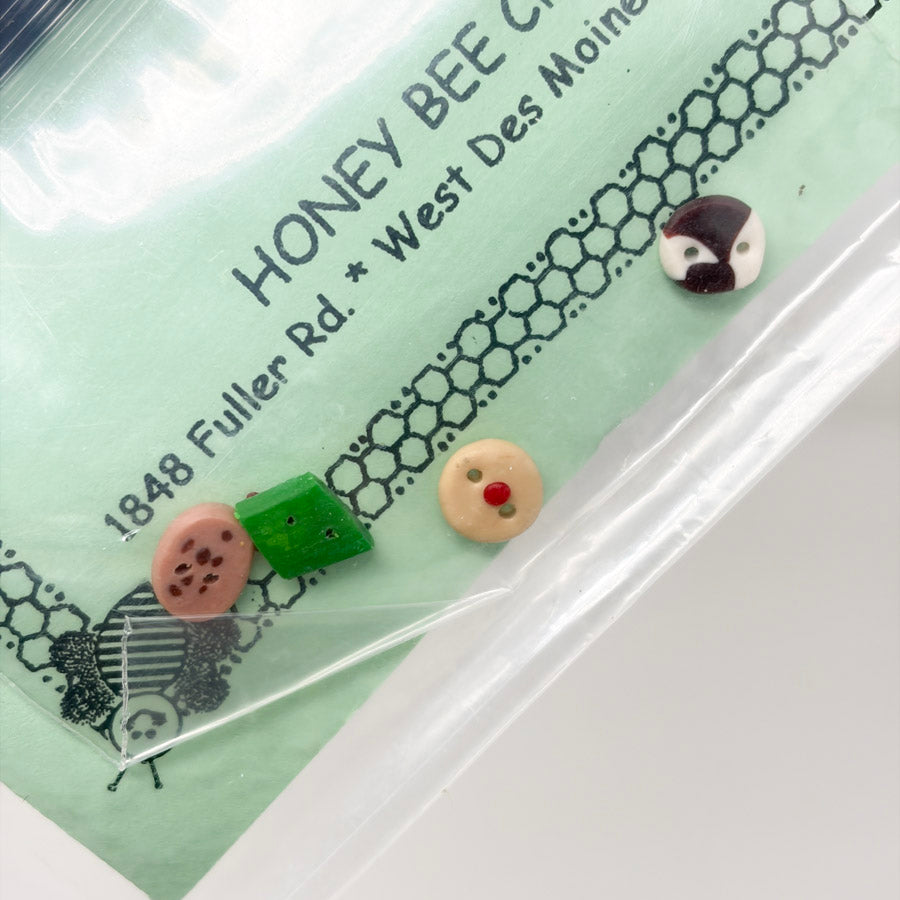 Honey Bee Products Cross Stitch Ornament Patterns with Charm