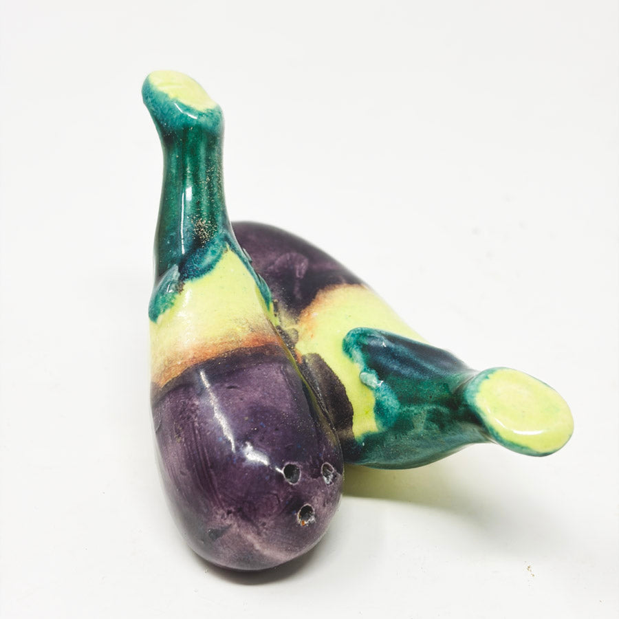 Vintage Eggplant Salt & Pepper Shaker Set