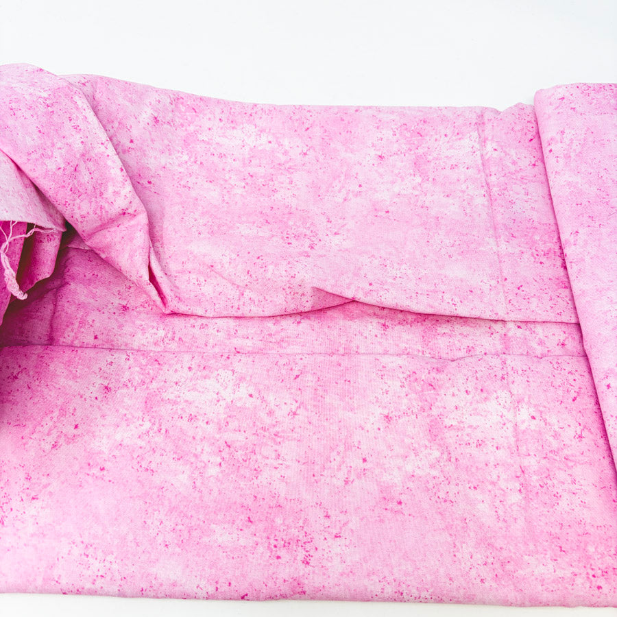 Appx 5 yd - Pink Distressed Pattern Cotton Fabric