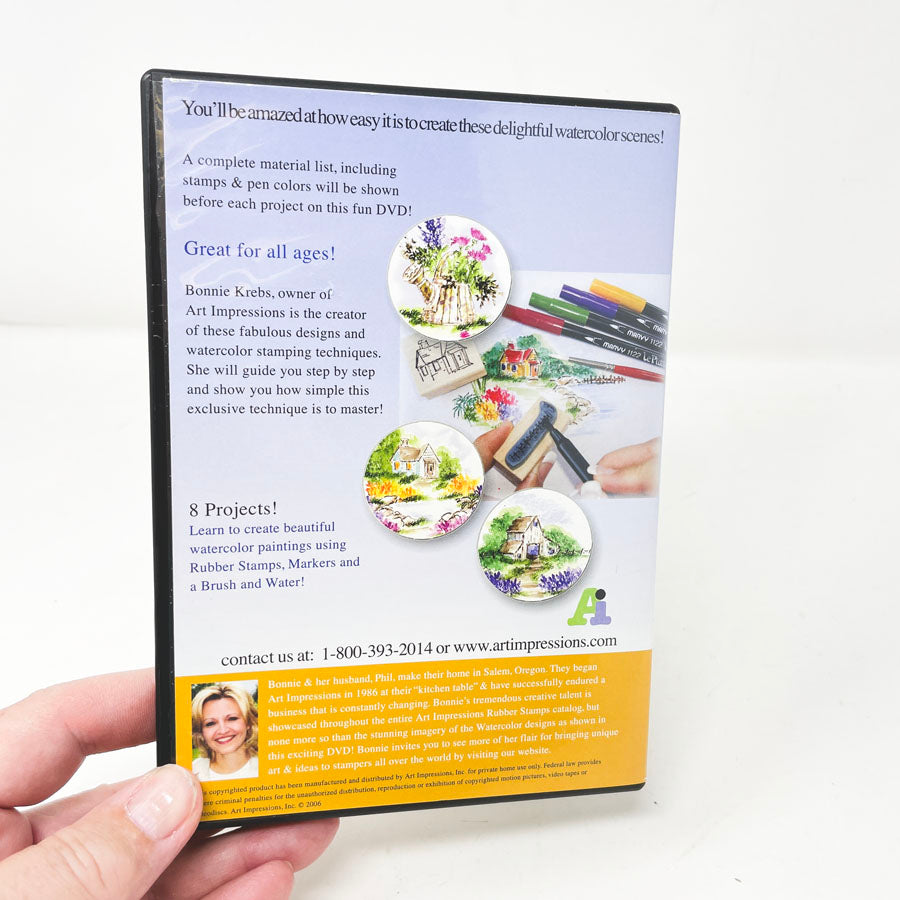 Watercolor Stamping How To DVD - "Watercolor the Art Impressions Way"