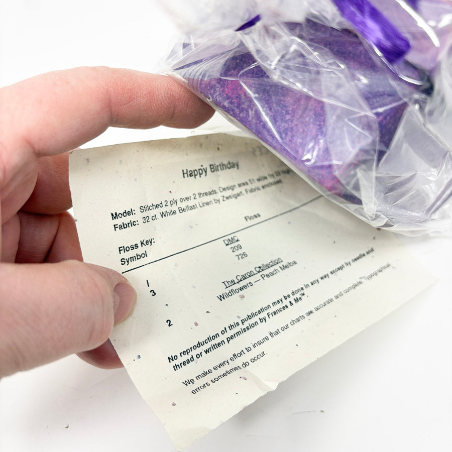 Happy Birthday – Frances & Me Cross Stitch Box Kit