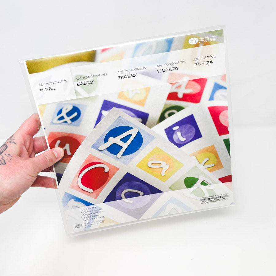 Creative Memories Playful Monograms Sticker Sheets
