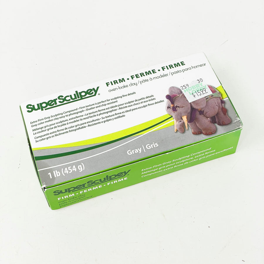 Super Sculpy Gray Clay Box - 1 Lb