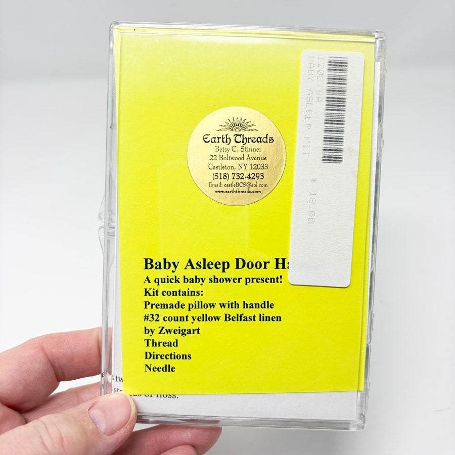 Baby Asleep Door Hanger Cross Stitch Kit