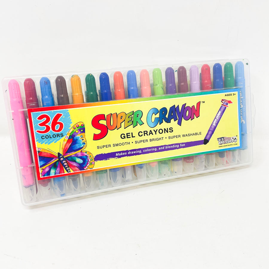 Gel Crayons - 36 Super Crayons Set