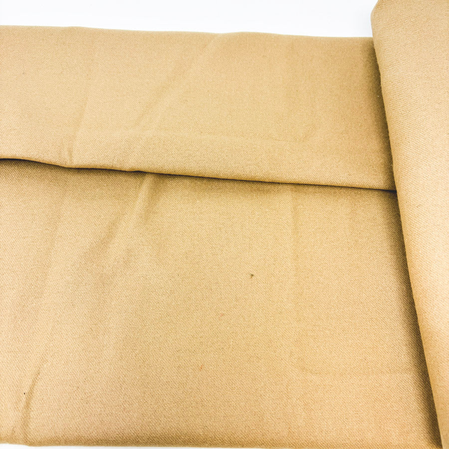 Appx 3 Yds Camel Color Heavy Wool Blend Fabric