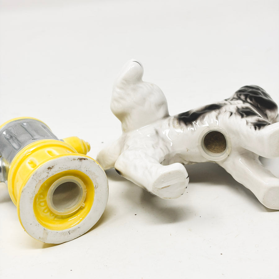 Spaniel and Hydrant Salt & Pepper Shaker Set