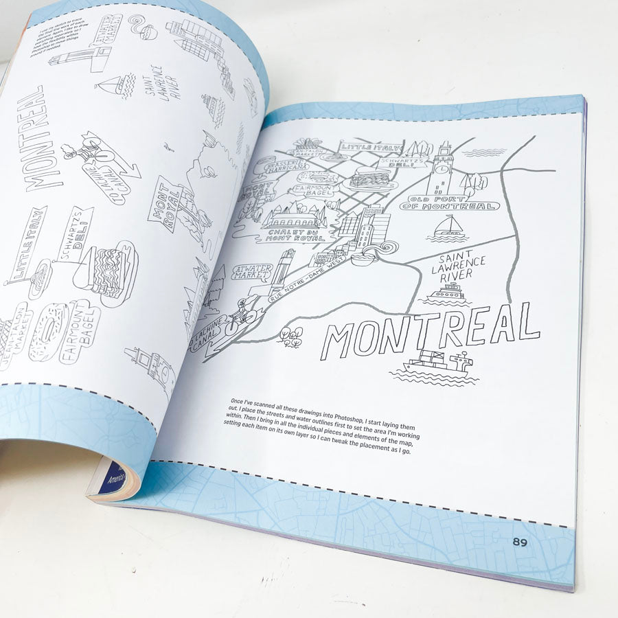 The Art of Map Illustration Book - Walter Foster Book