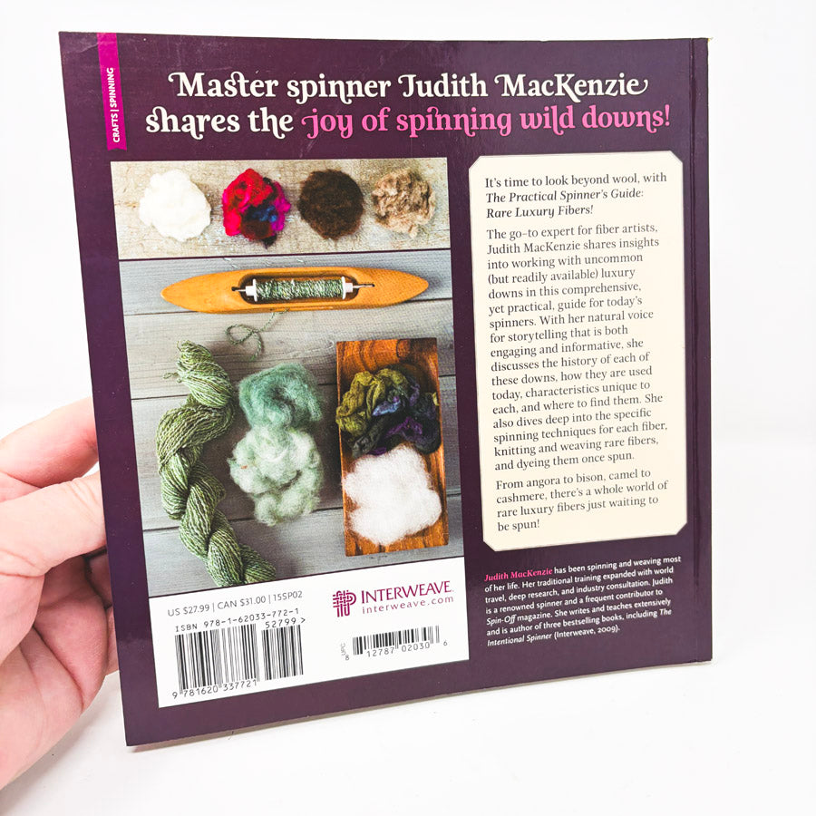 The Practical Spinner's Guide – Rare Luxury Fibers Book by Judith MacKenzie
