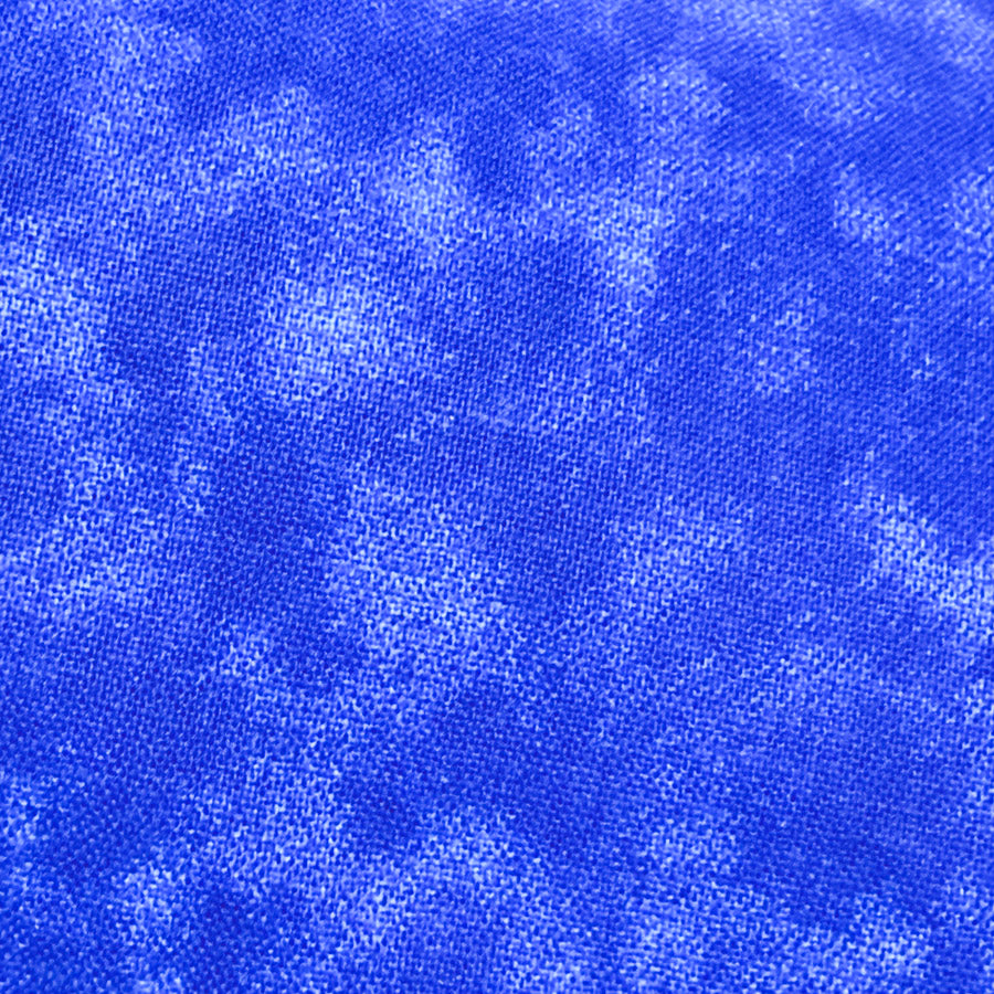Appx 6 Yds Blue Tie Dye Cotton Fabric