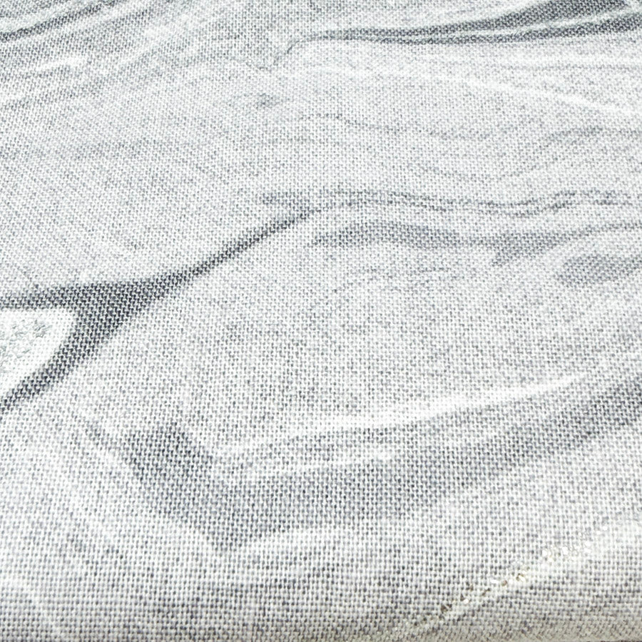 Appx 6 Yds Gray Marbled Cotton Fabric with Glitter Accent