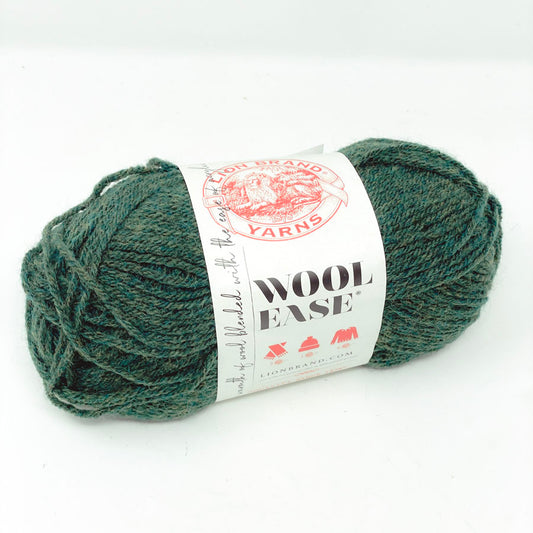 Forest Green Heather Wool Ease - Lion Brand Yarn