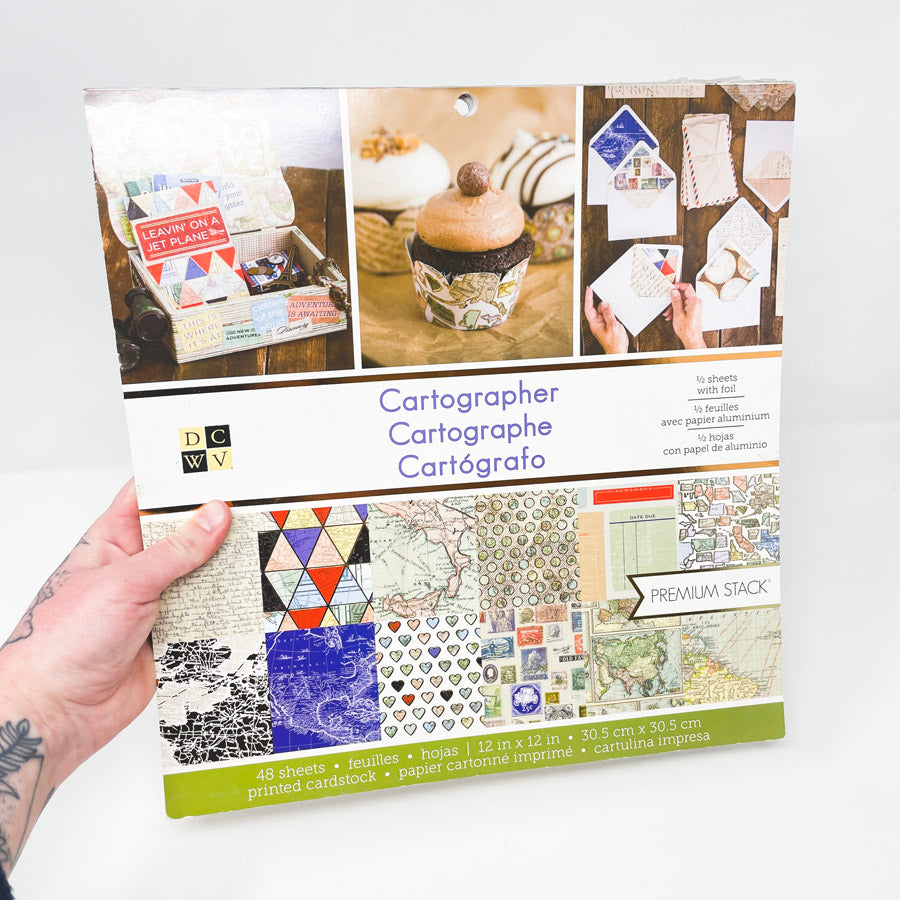 DCWV Cartographer 12x12 Paper Pack