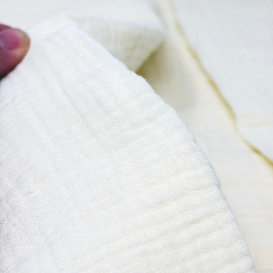 Appx 6 Yds Ivory Cotton Gauze Fabric