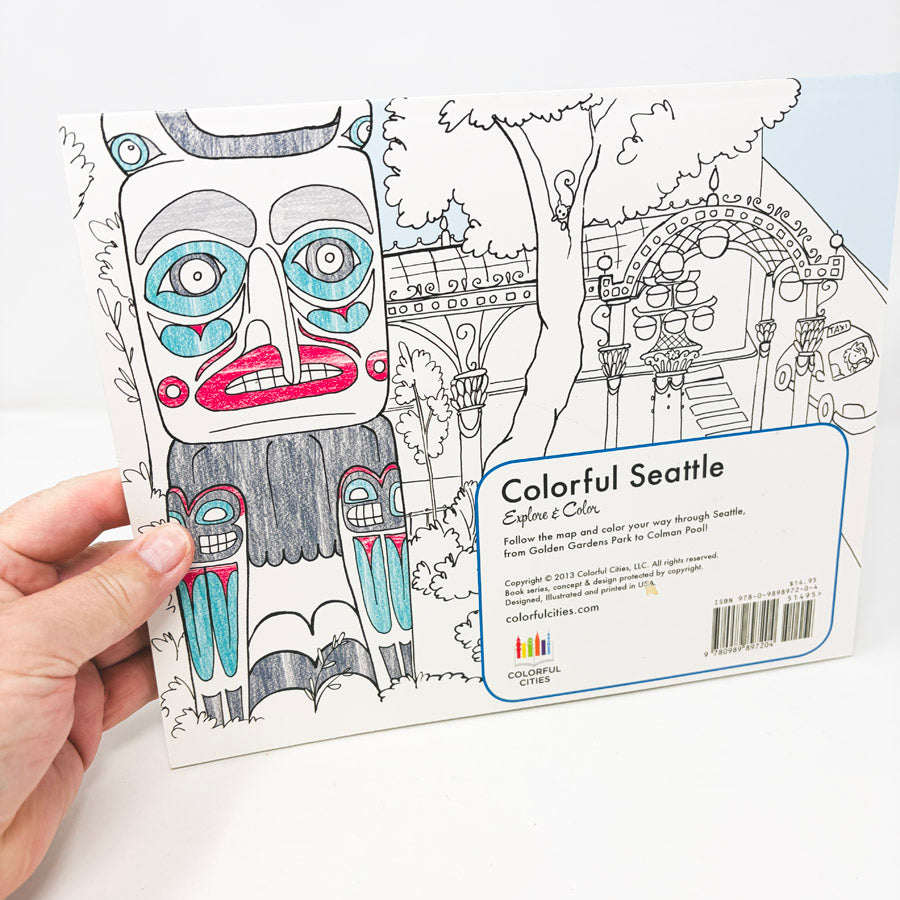 Colorful Seattle Explore & Color Coloring Book