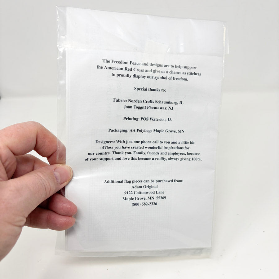 The Freedom Peace Cross Stitch Kit