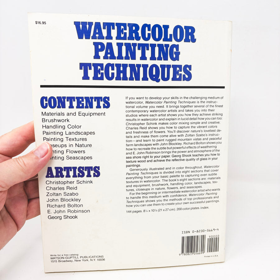 Watercolor Painting Techniques Book by Lewis