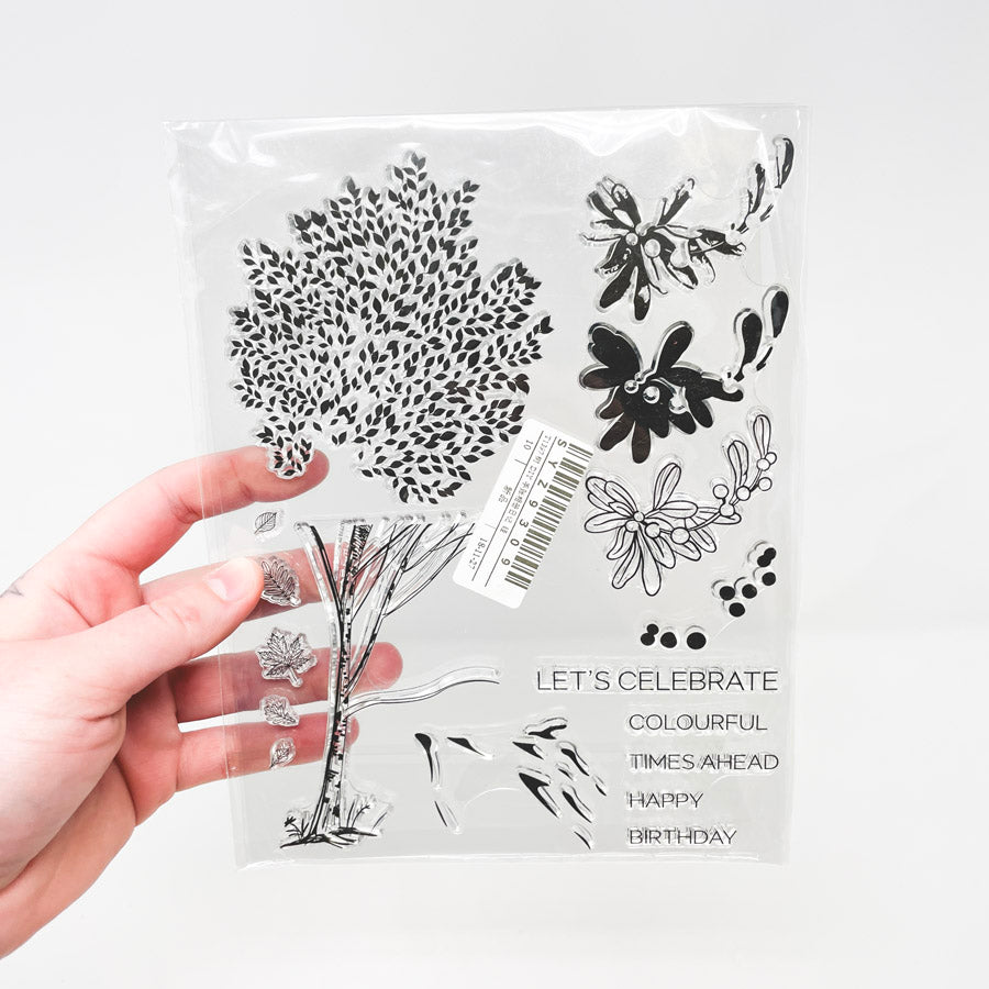 Celebrate Birthday Fall Stamps