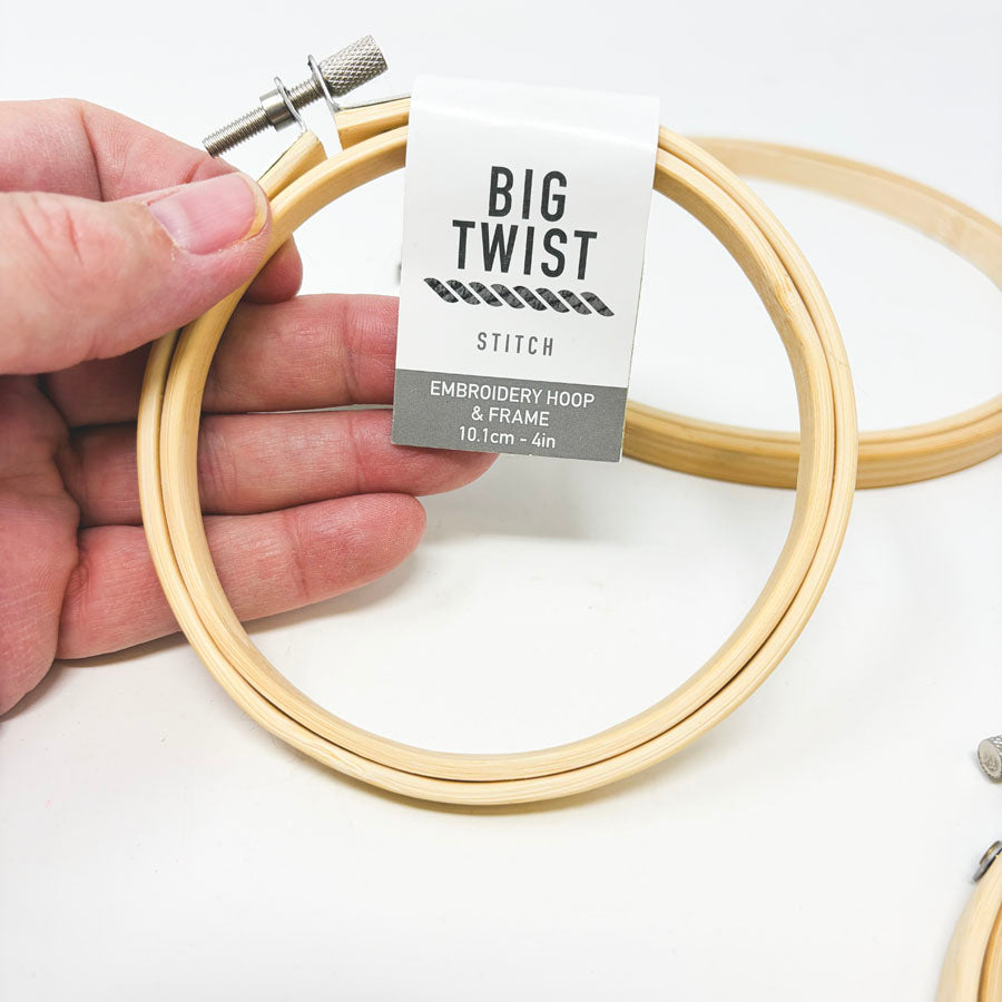 Big Twist Wood Embroidery Hoops - Pick a Size