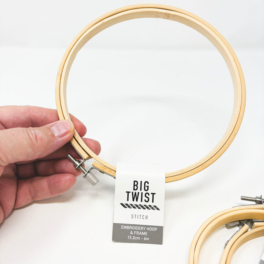 Big Twist Wood Embroidery Hoops - Pick a Size