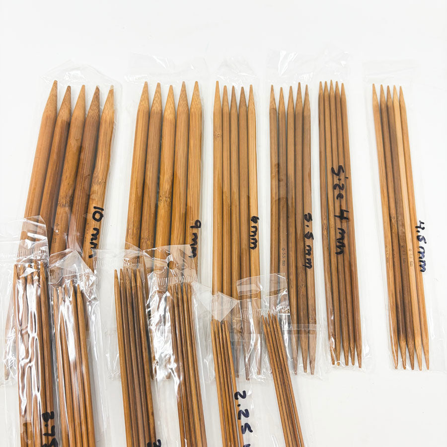 Bamboo Double Point Knitting Needles - Pick a Size