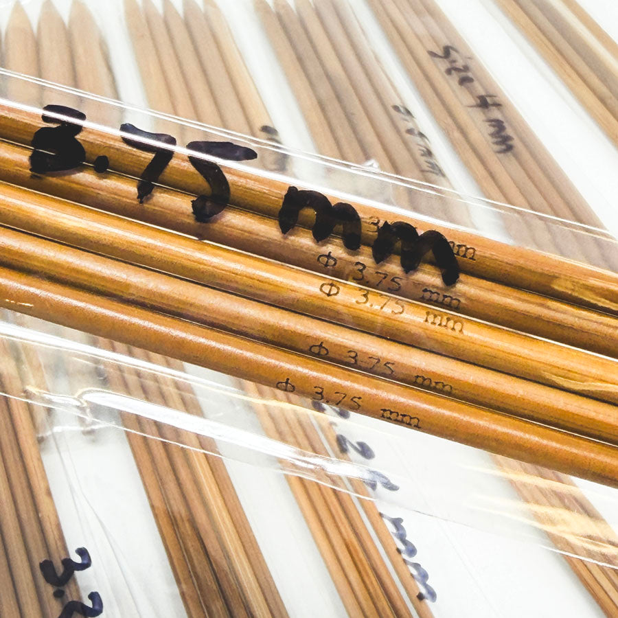 Bamboo Double Point Knitting Needles - Pick a Size