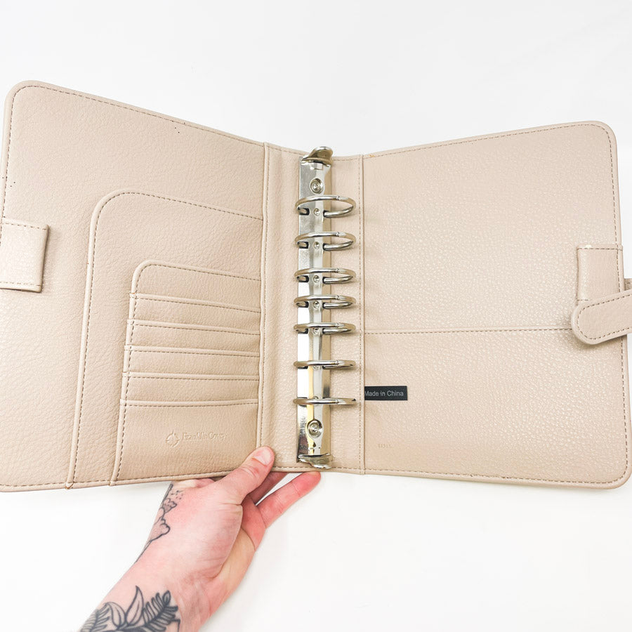 Franklin Covey Faux Leather Snap Binder