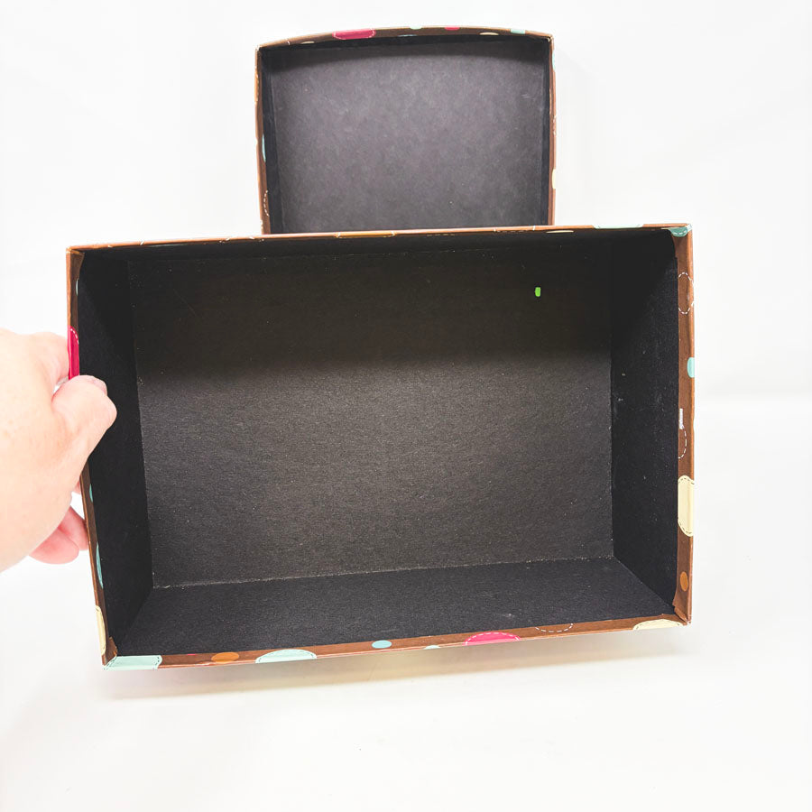 Brown with Circles Storage Box