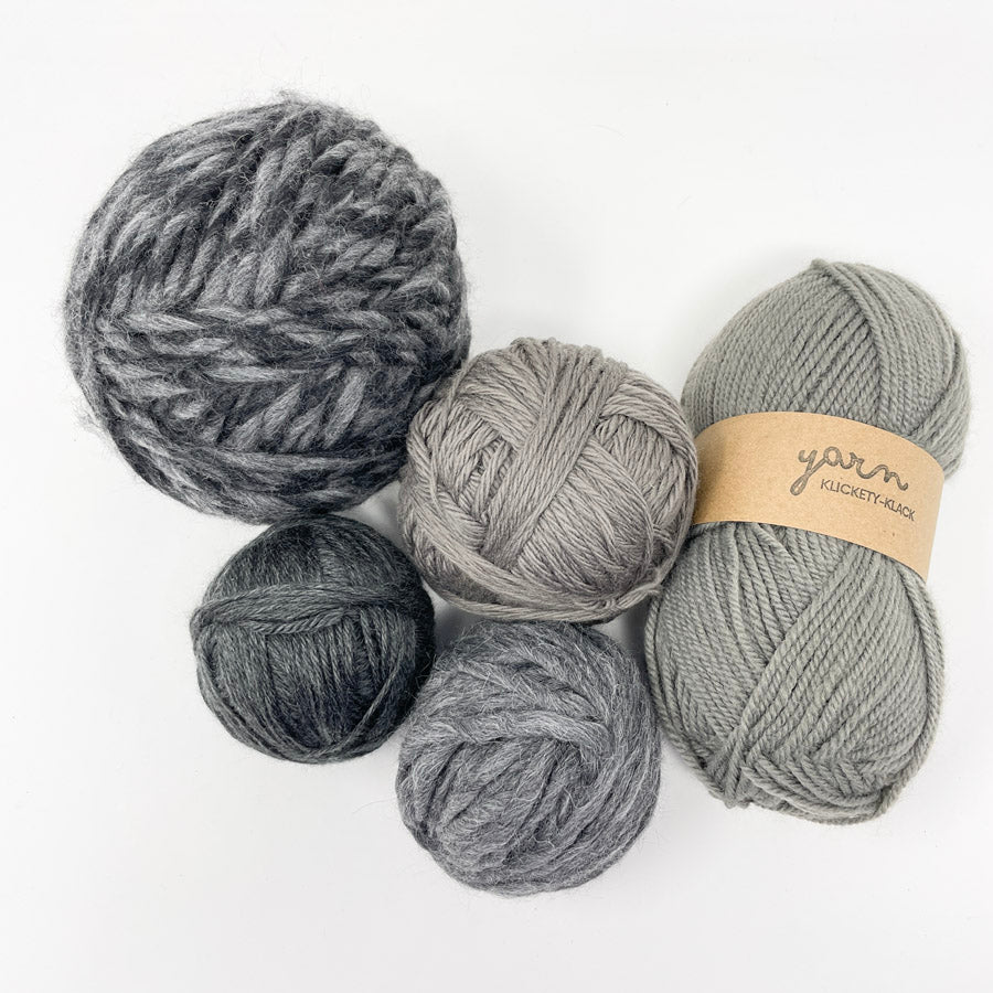 Cozy Greys Yarn Bundle
