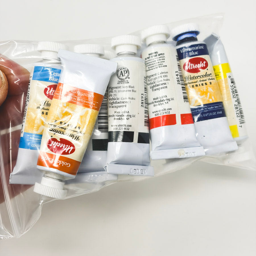 11 Tubes of Utrecht Watercolors