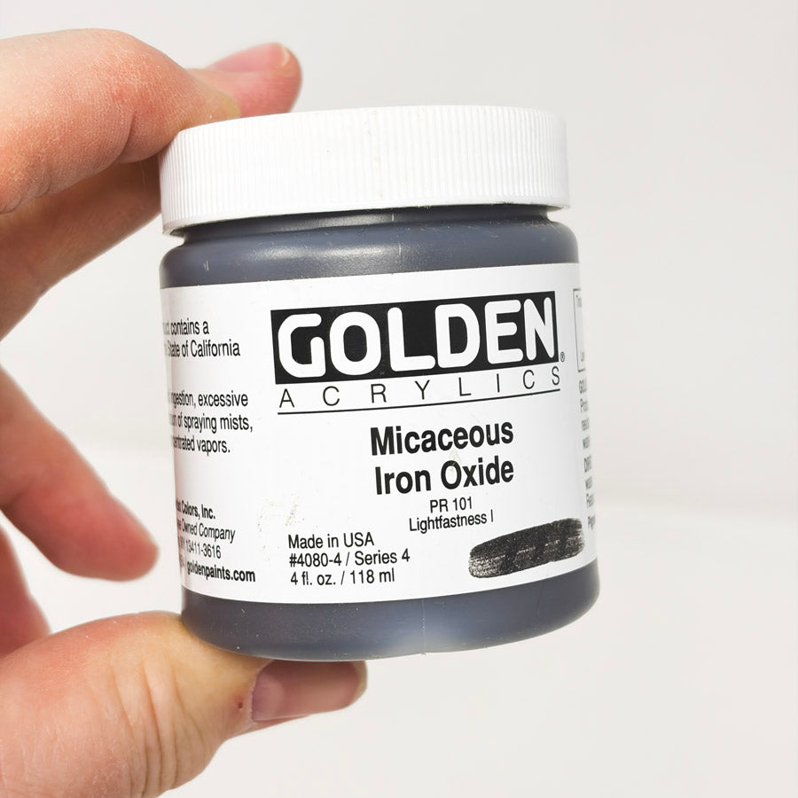 Golden Acrylics Micaceous Iron Oxide - 4oz