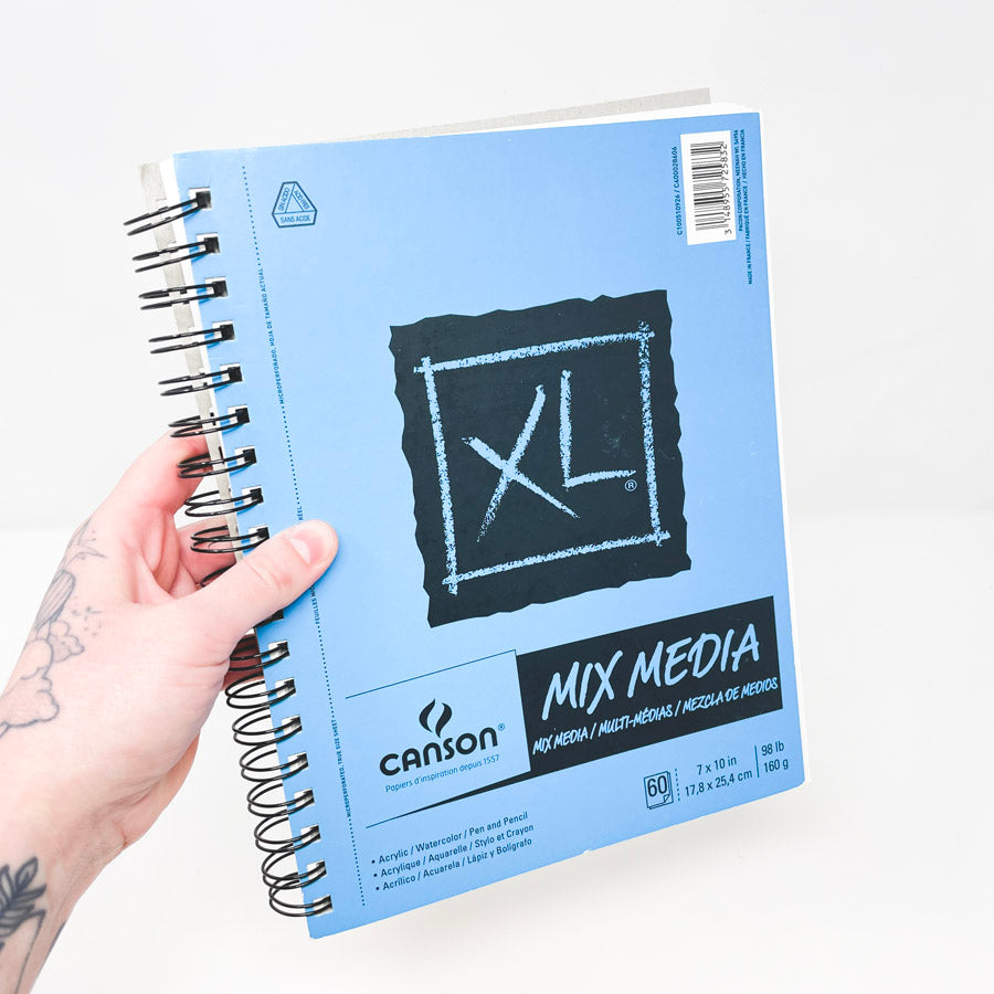 7" x 10" Canson XL Mixed Media Paper Pad